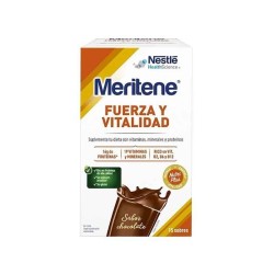 MERITENE BEBIDA SOLUBLE A BASE DE PROTEÍNAS LÁCTEAS ENRIQUECIDAS SABOR CHOCOLATE 15 SOBRES