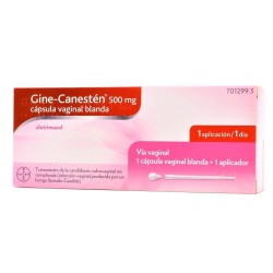 GINE-CANESTÉN 500 MG CÁPSULA VAGINAL BLANDA