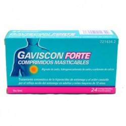 GAVISCON FORTE 24 COMPRIMIDOS MASTICABLES