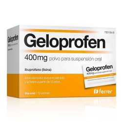 GELOPROFEN 400 MG POLVO PARA SUSPENSIÓN ORAL 12 SOBRES