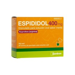 ESPIDIDOL 400 MG 20 SOBRES GRANULADO PARA SOLUCIÓN ORAL SABOR MENTA