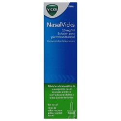 NASALVICKS 0.5 MG/ML SOLUCIÓN PULVERIZACIÓN NASAL 15 ML