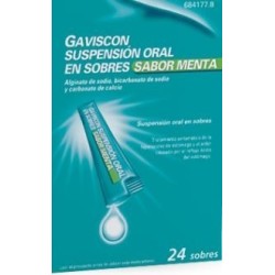 GAVISCON SUSPENSIÓN ORAL 24 SOBRES SABOR MENTA