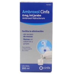 AMBROXOL CINFA 6 MG/ML JARABE 200 ML