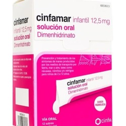 CINFAMAR INFANTIL 12.5 MG SOLUCIÓN ORAL 12 SOBRES