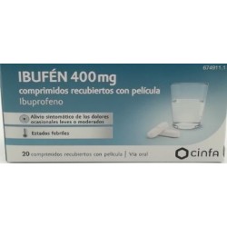 IBUFÉN 400 MG 20 COMPRIMIDOS RECUBIERTOS CON PELÍCULA