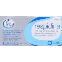 RESPIDINA 120 MG 14 COMPRIMIDOS DE LIBERACION PROLONGADA