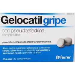 GELOCATIL GRIPE CON PSEUDOEFEDRINA 20 COMPRIMIDOS