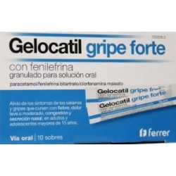 GELOCATIL GRIPE FORTE CON FENILEFRINA 10 SOBRES