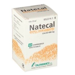 NATECAL 600 MG 60 COMPRIMIDOS MASTICABLES