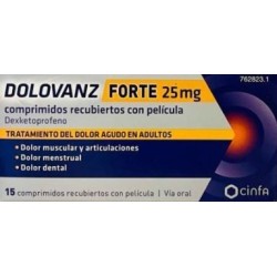 DOLOVANZ FORTE 25 MG 15 COMPRIMIDOS