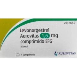 LEVONORGESTREL AUROVITAS 1.5 MG 1 COMPRIMIDO EFG