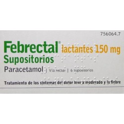 FEBRECTAL LACTANTES 150 MG 6 SUPOSITORIOS