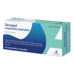 SECREPAT 50 COMPRIMIDOS MASTICABLES SABOR MENTA