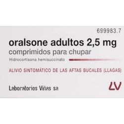 ORALSONE ADULTOS 2.5 MG 12 COMPRIMIDOS