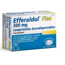 EFFERALDOL FLAS 500 MG 16 COMPRIMIDOS BUCODISPERSABLES