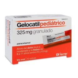 GELOCATIL PEDIATRICO 325 MG 12 SOBRES