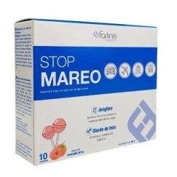 FARLINE STOP MAREO 10 CARAMELOS DUROS CON PALO SABOR FRAMBUESA