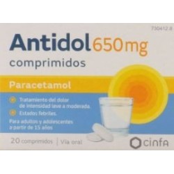 ANTIDOL 650 MG 20 COMPRIMIDOS