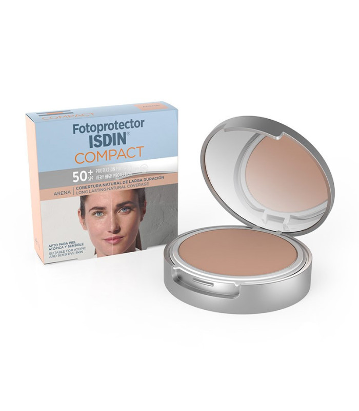 FOTOPROTECTOR ISDIN COMPACT SPF 50+ COLOR ARENA MAQUILLAJE COMPACTO OIL-FREE 10 G